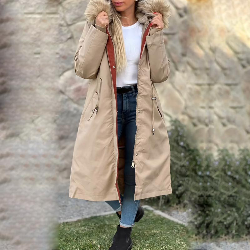 SOPHIE | Parka d’Hiver Chaude et Chic à Doublure Amovible et Capuche Luxe