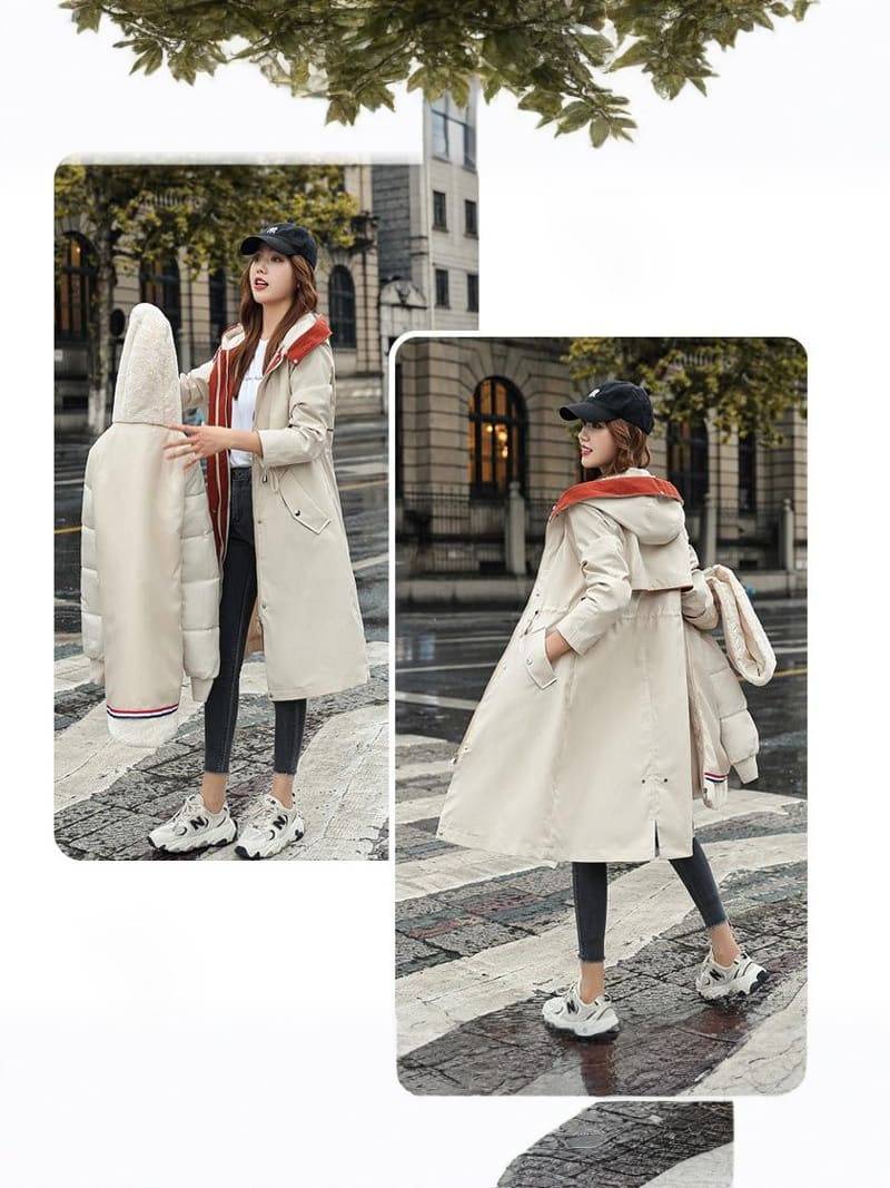 SOPHIE | Parka d’Hiver Chaude et Chic à Doublure Amovible et Capuche Luxe